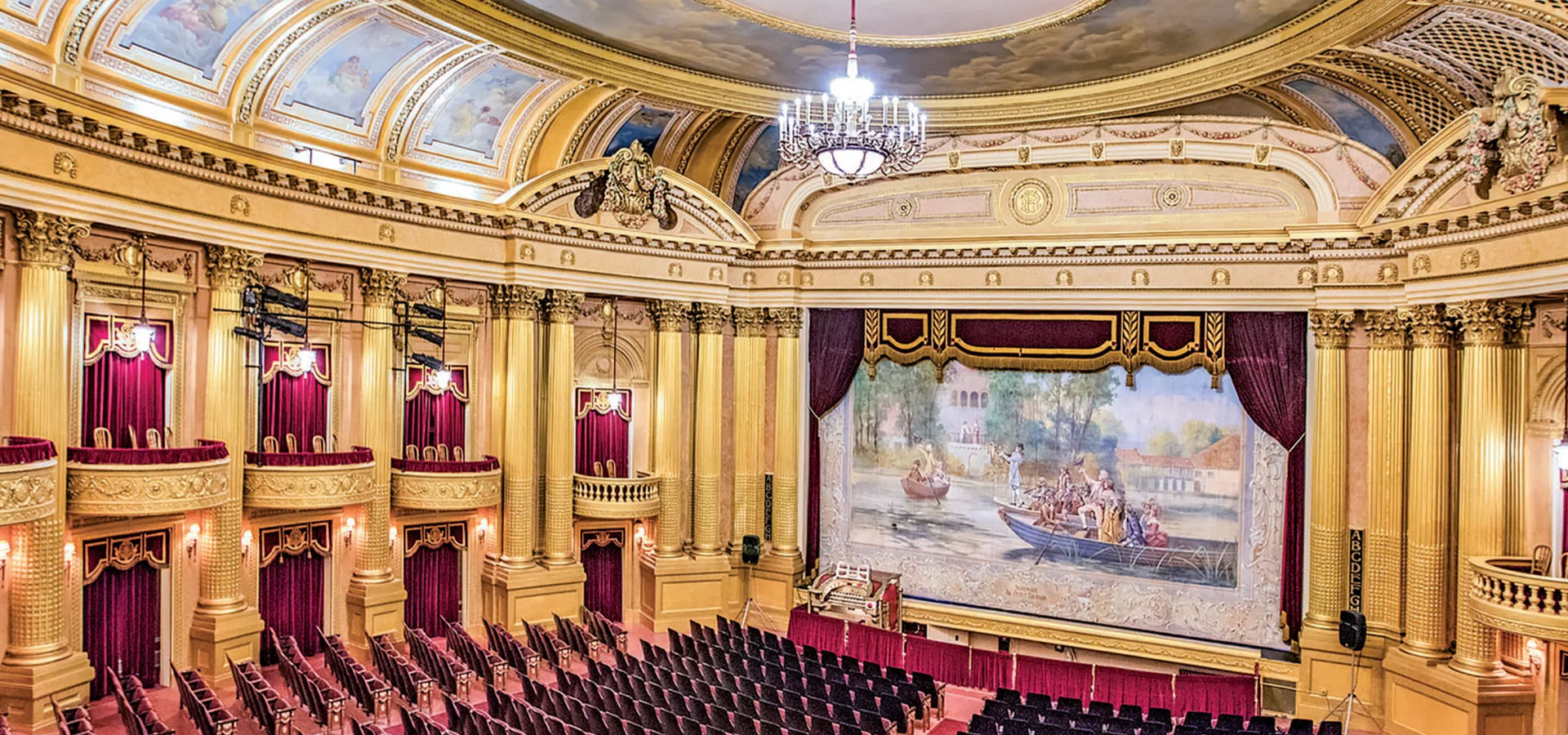 al ringling theater view of stage from second level