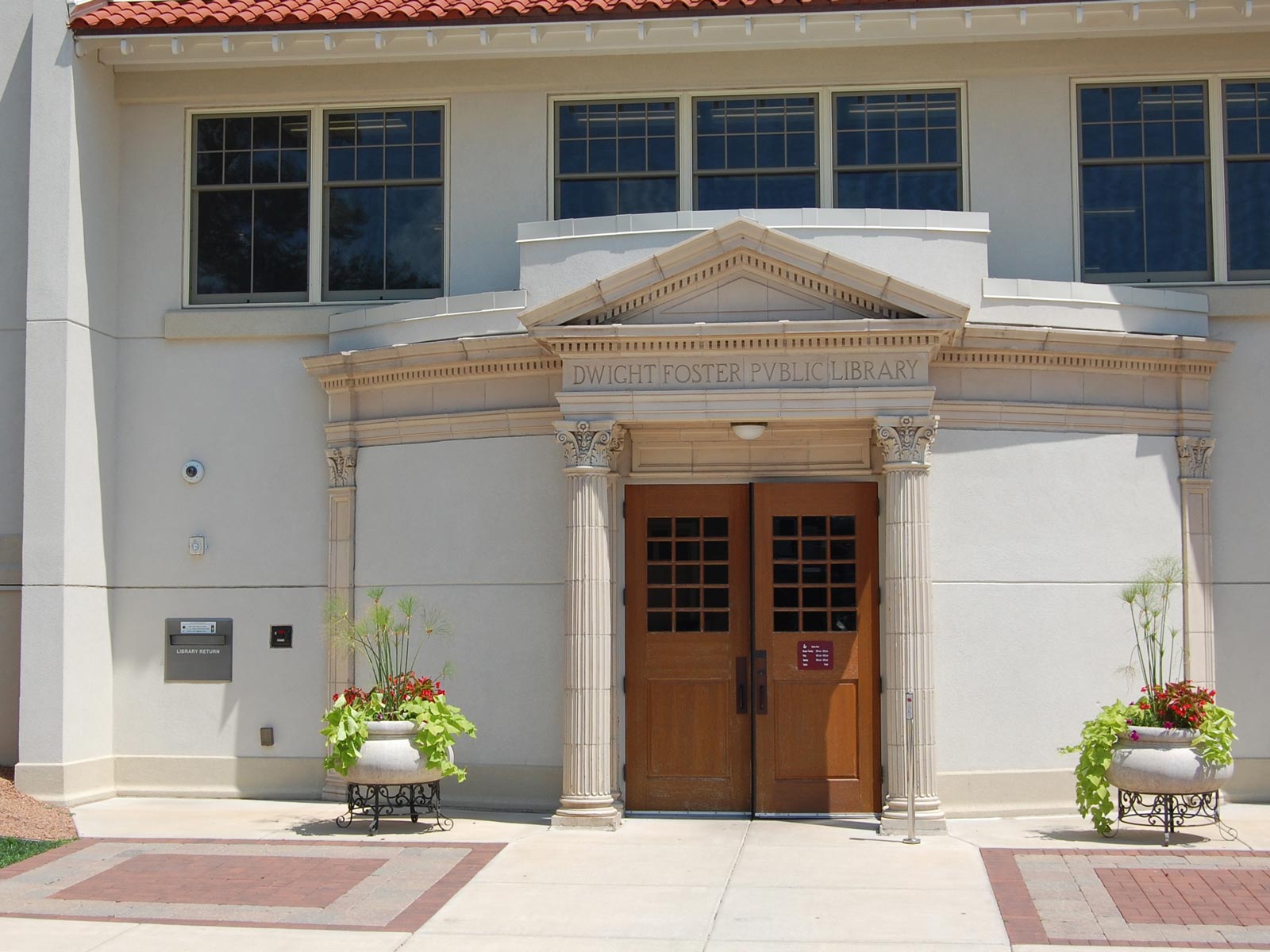 Dwight Foster Public library entrance