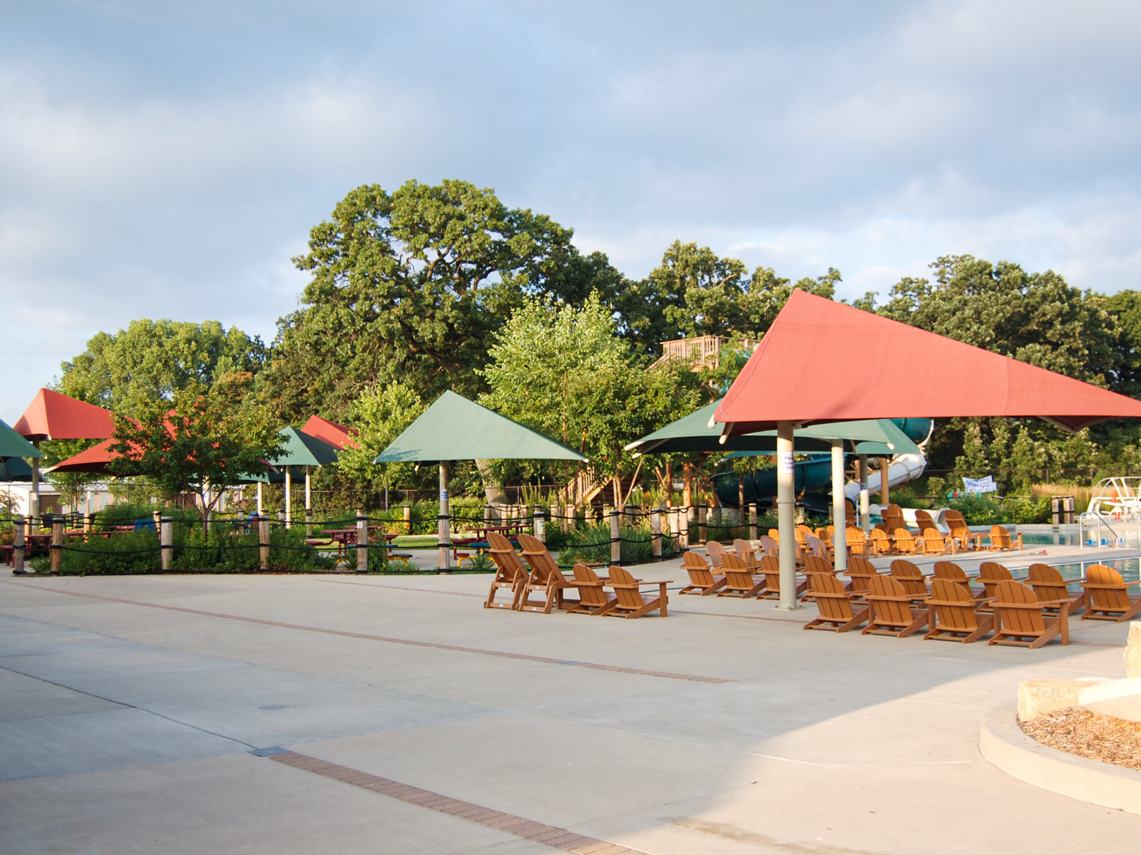 Goodman Pool with chairs