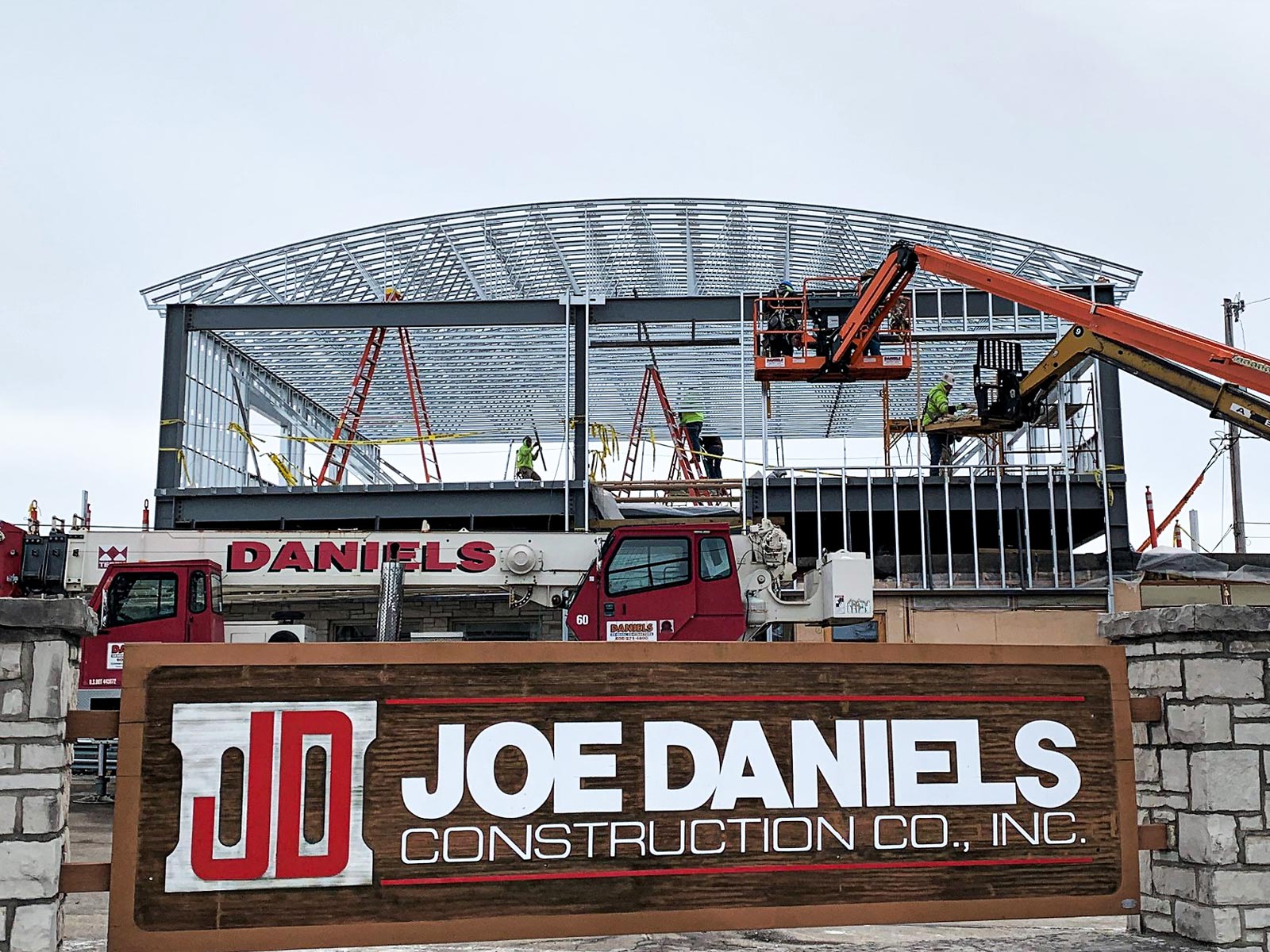 Daniels Construction headquarters remodel in progress