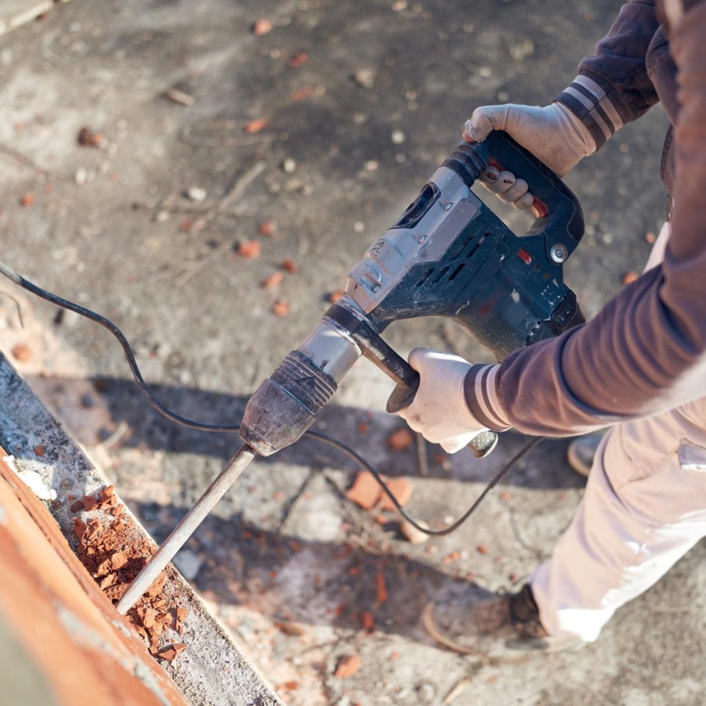 worker using equipment