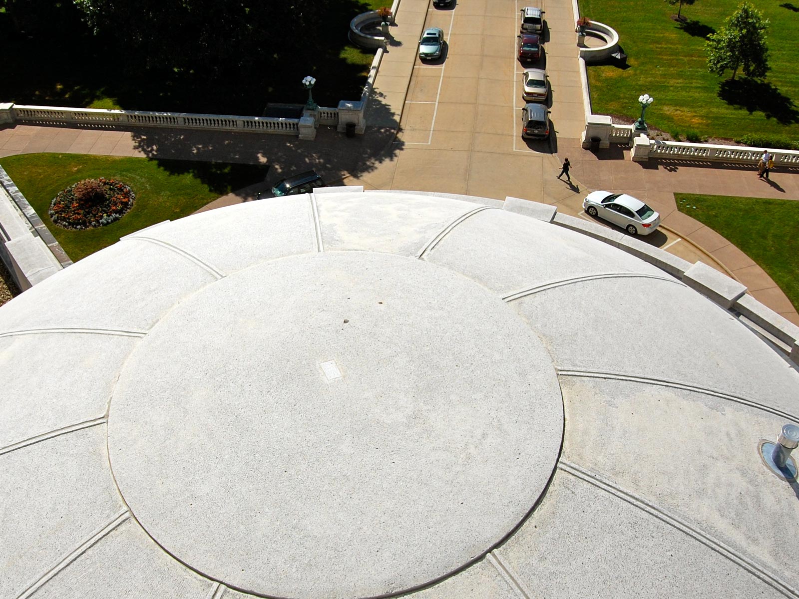 view from atop capitol dome, completed