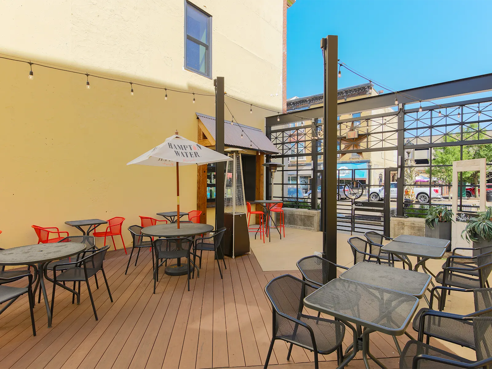 Jack & Jenny's outdoor seating area